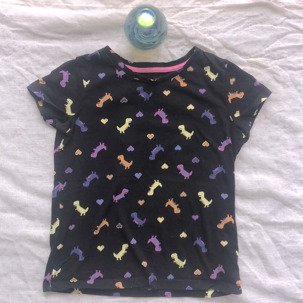 Spotted Zebra Dinosaur Love Tee
